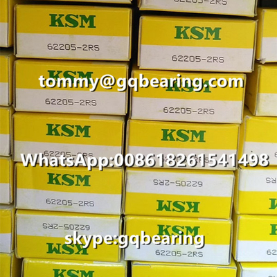 Япония происхождение KSM 62205-2RS резиновый уплотненный глубокий ров шариковый подшипник 25 x 52 x 18 мм